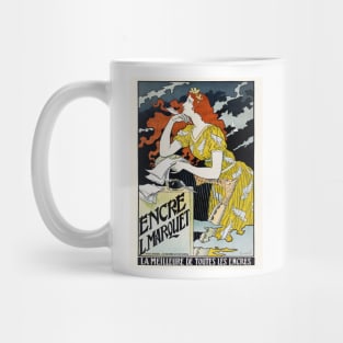 Encre L. Marquet France Vintage Poster 1892 Mug